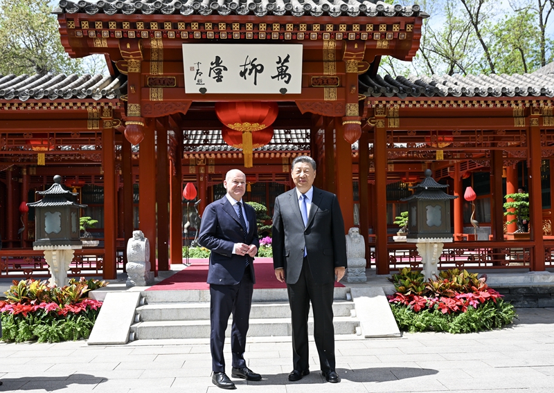 習近平會見德國總理朔爾茨「相關圖片」